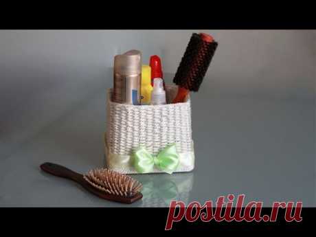 DIY: Корзинка из веревки