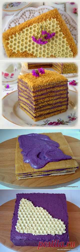 ТОРТ МЕДОВЫЙ *КАДРИЛЬ* - С ОЧЕНЬ НЕОБЫЧНЫМ И ВКУСНЫМ КРЕМОМ