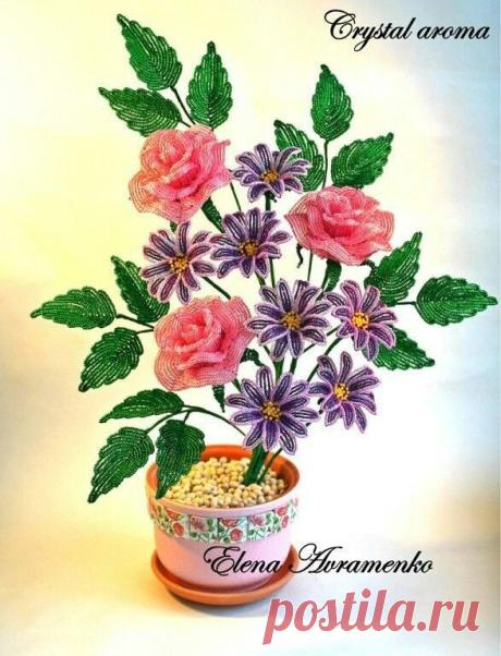 (129) Пин от пользователя Virna на доске Beaded flowers