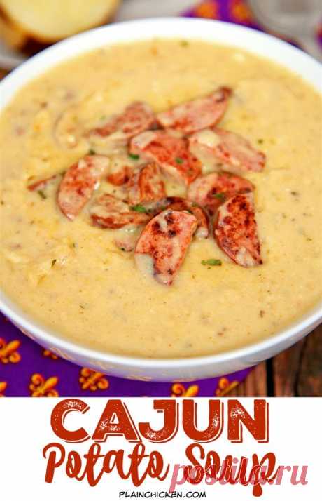 (840) Slow Cooker Cajun Potato Soup