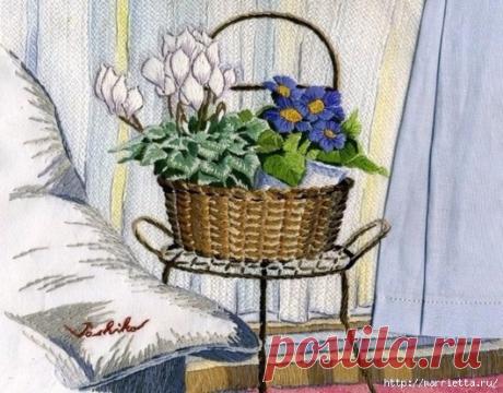 "Не рисую, а вышиваю" — шедевры вышивки гладью японских мастериц. Вдохновляемся!