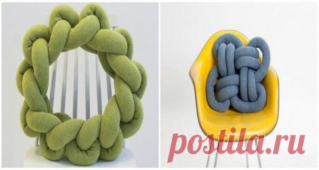 Оригинальная подушка-узел: мастер-класс и идеи | Ladiesvenue