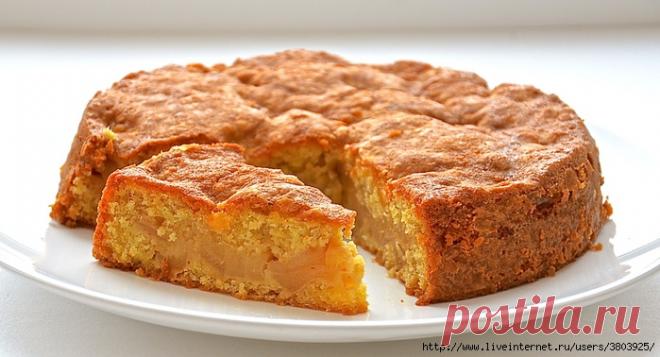 Пирог яблочный с овсянкой