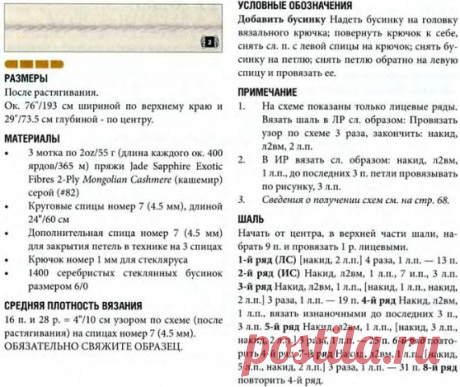 Как связать шаль
