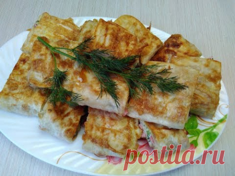 Добрый день, мои самые хорошие подписчики! Просили что нибудь быстро и вкусно приготовить, вот ловите рецепт! Итак Ингредиенты! Лаваш из магазина Сметана или...