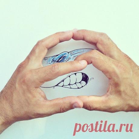 Точка, точка, запятая, вышла рожица...