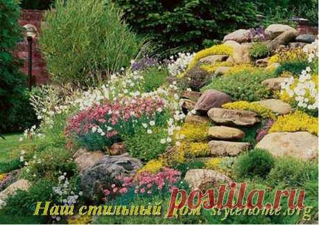 Создаем альпийскую горку