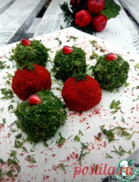 Яркая и вкусная закуска "Новогодние шары из сельди"!