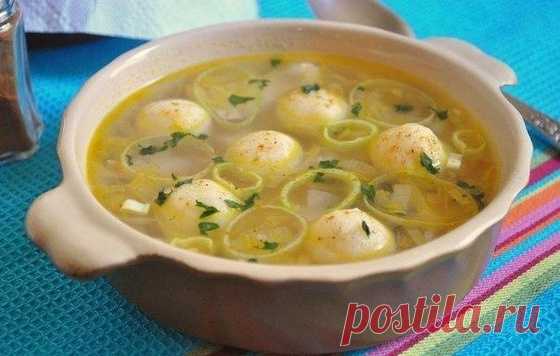 Куриный суп с манными клёцками - Кулинарный рецепт - Повар в доме