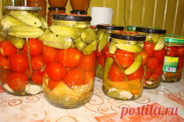 Овощное ассорти на зиму (вариант) .