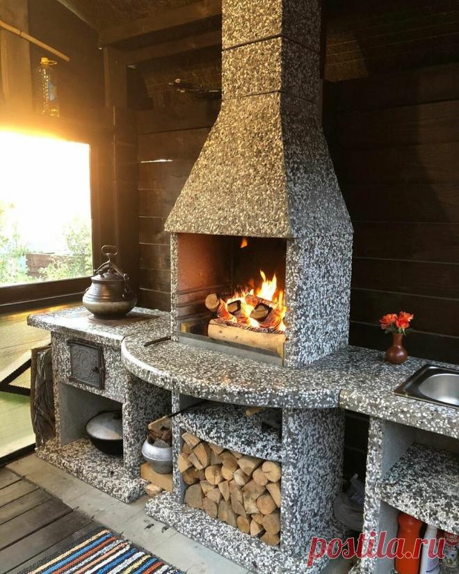 Зона барбекю по технологии 