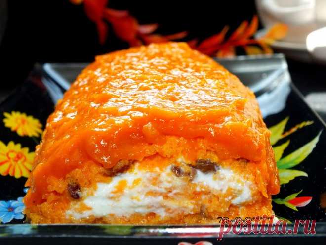 Морковный рулет с курагой.