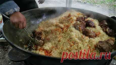 Как готовят Ферганский плов. Легкий рецепт! Сильное блюдо! | How to cook Ferghana pilaf