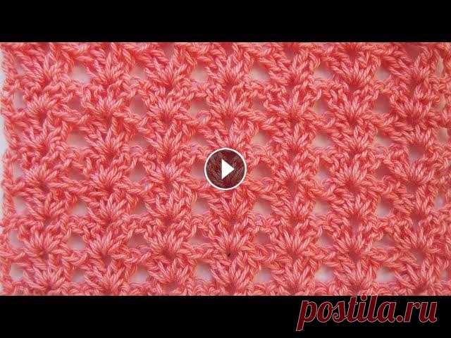 Самые простые узоры крючком . Узор "Выручалочка" Урок 146  The simplest crochet patterns Простой и красивый узор крючком для начинающих «Выручалочка». Одинаково хорошо смотрится на тонкой и толстой пряже, на летних и зимних изделиях. Этот ...