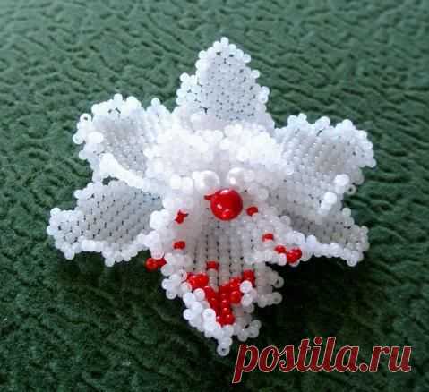 Орхидея из бисера