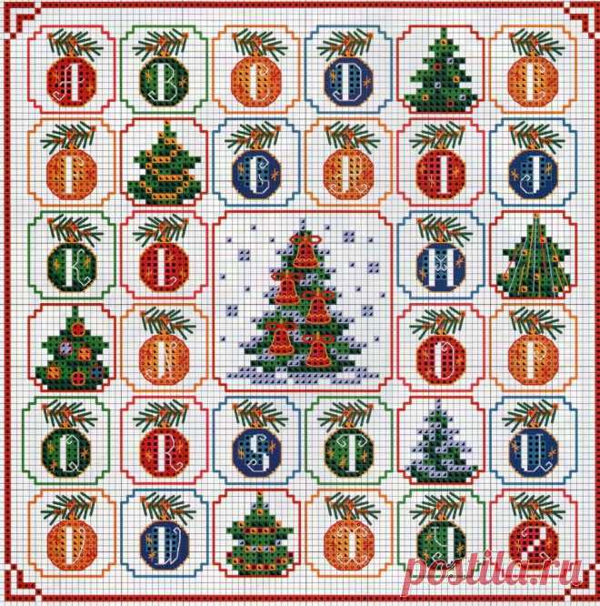 SCHEME FOR CROSS STITCH “CHRISTMAS MOTIFS” | Laboratory household