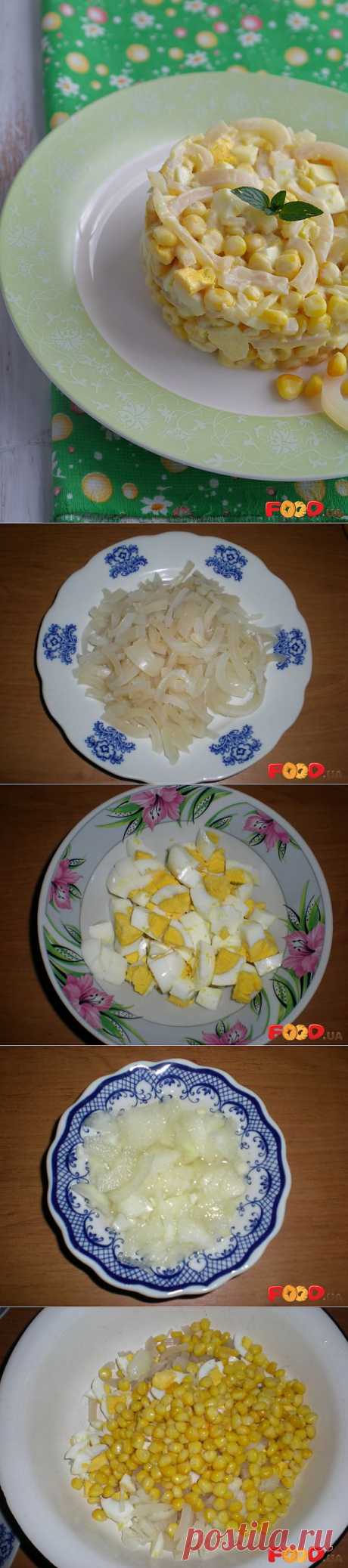 Салат из кальмаров с кукурузой - Кулинарные рецепты на Food.ua