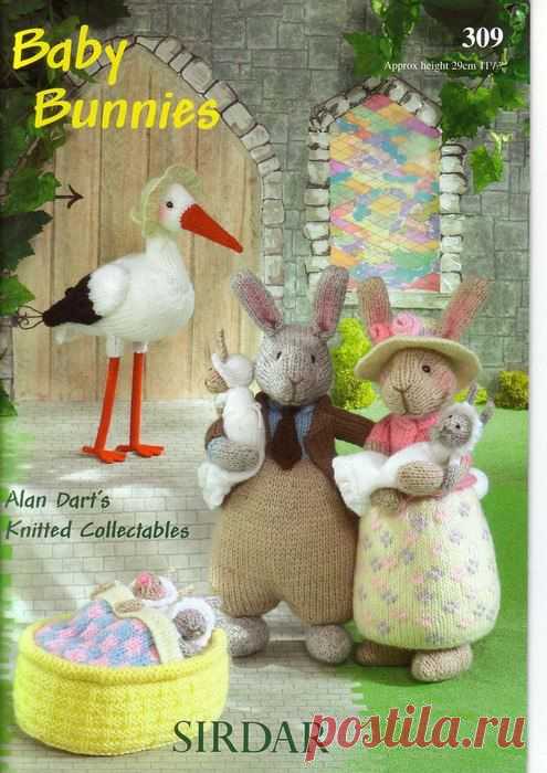 Зайцы и Аист Игрушка Алана Дарта.