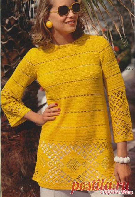 &quot;Солнечная&quot; туника - Вязание - Страна Мам