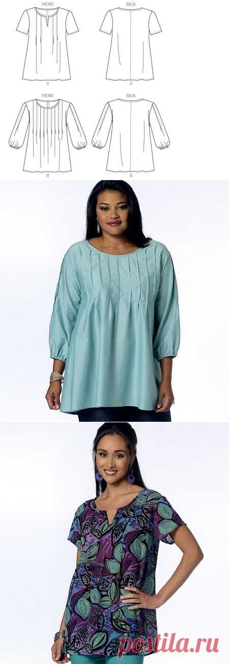 Butterick шаблон: B6117 промахов "Топ | Легко - jaycotts.co.uk - швейные принадлежности