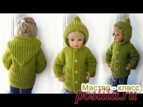 Детская кофта спицами Росток Реглан мастер-класс/children's sweater