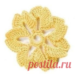 ВЯЗАНЫЙ ЦВЕТОК