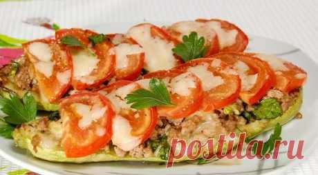 Лодочки из кабачков в духовке - Типичный Кулинар
