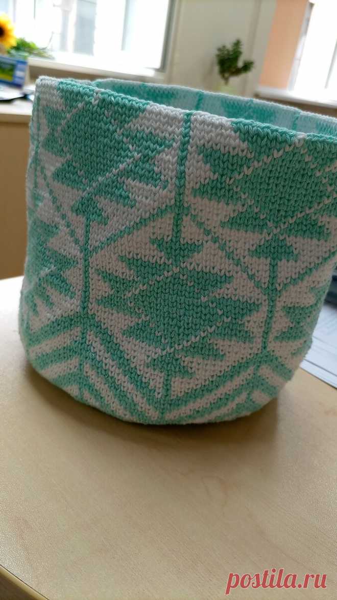 Жаккард крючком. Адаптация мочилы
