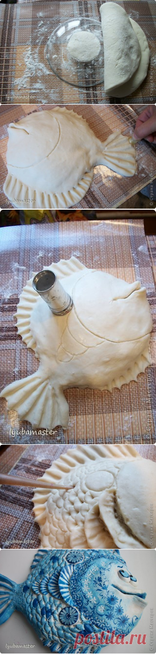 Морские рыбки «На удачу» из соленого теста — Рукоделие
