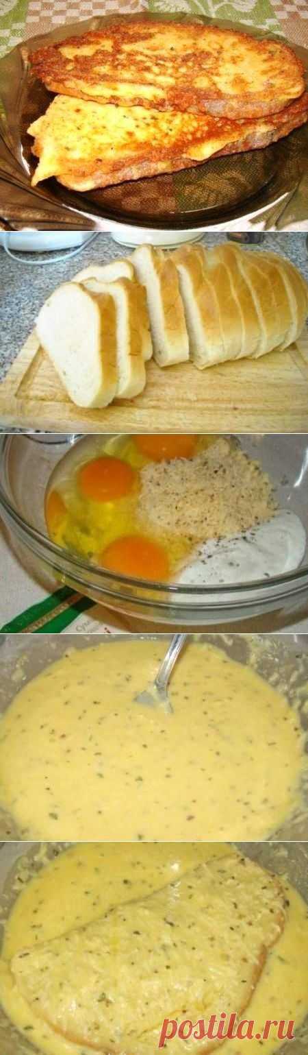 Гренки сырные - Простые рецепты Овкусе.ру
