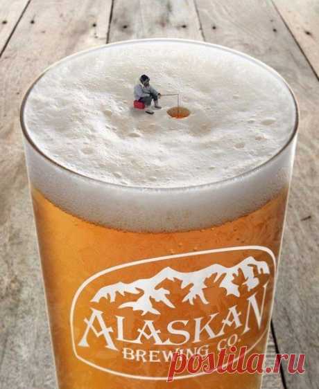 Реклама пива Alaskan Brewing / Занимательная реклама