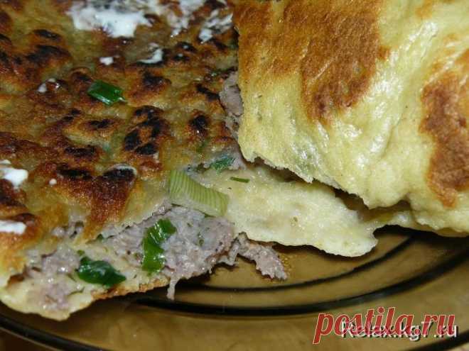 Чудесный ХЫЧИН - в нем много-много МЯСА плюс много-много ЗЕЛЕНИ