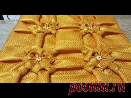ผังหมอน/สอนวิธีเย็บ/วิธีจับจีบหมอนอิงลายสม๊อค (Smocking Pattern/Smocked Pillow)
