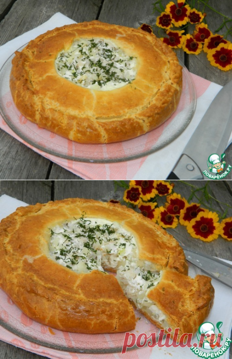 Пирог с курицей на сливках – кулинарный рецепт