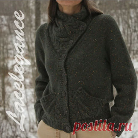 Кардиган «Еловый мох» by Lacelegance