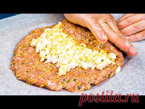 Рулет становится вкуснее если добавить яйцо! Готовлю 3 ужина без хлопот