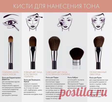 кисти для нанесения тона