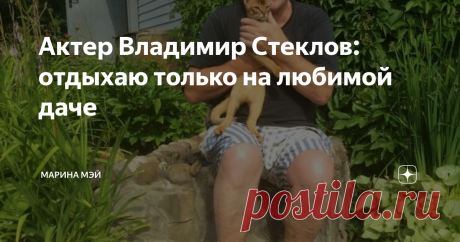Актер Владимир Стеклов: отдыхаю только на любимой даче Владимир Стеклов - актер известный, без работы не может сидеть даже в 72 года.
Да и сидеть на пенсии некогда, под боком молодая жена и дочка-малышка. Всех надо содержать.
А где сил набираться, если практически весь год живет в московской квартире, да на съемках занят.
Конечно, на даче! Свежий воздух, шашлычок, овощи, зелень.