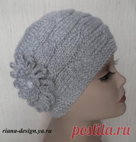 Вязаные шапочки и шляпки в винтажном стиле от riana-design