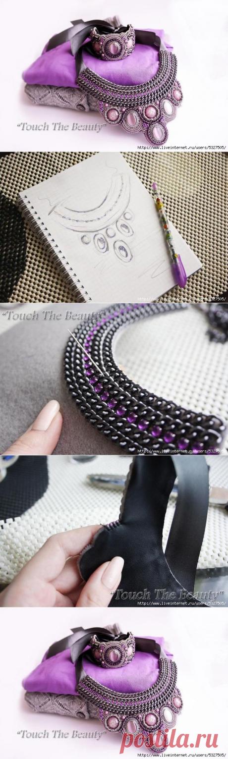 Люблю фиолетовый... Мастер-класс: авторское колье "Violet dreams"..