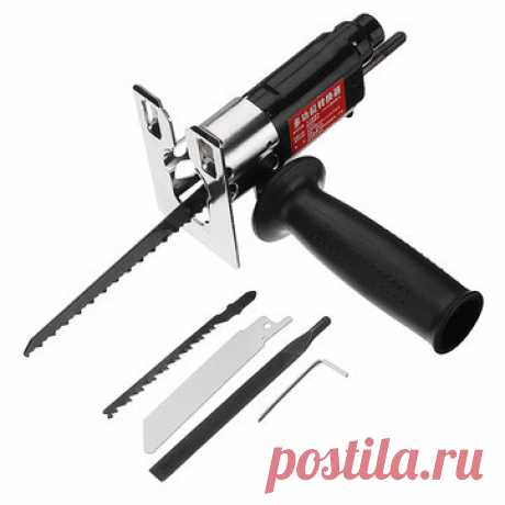 US$19.55 45% Drillpro Multifunction Reciprocating Saw Attachment Change Electric Drill Into Reciprocating Saw Jig Saw Metal File for Wood Metal Cutting Tool Accessories from Tools, Industrial & Scientific on banggood.com Online Shopping at Banggood.com！