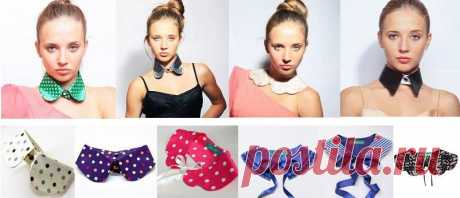 Накладные воротнички. Ручная работа.