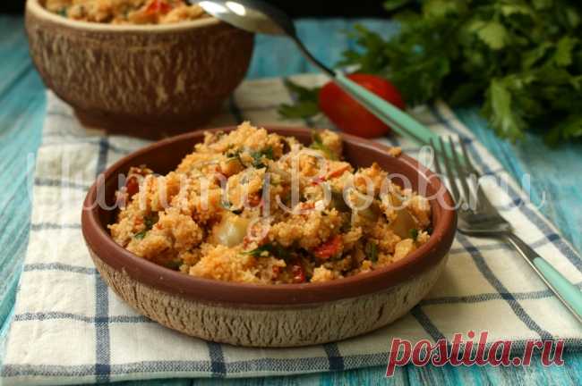 Кускус с баклажанами - пошаговый рецепт с фото