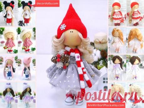 Tilda Christmas Doll, Handmade Rag Doll, Decor Baby Doll, Interior Doll, Fabric Soft Doll, Custom Red Doll, Textile Cloth Doll by Kristina Hello, dear visitors!  This is handmade cloth doll created by Master Kristina (Vladivostok, Russia). All dolls stated on the photo are mady by artist Kristina. You can find them in our shop searching by artist name: