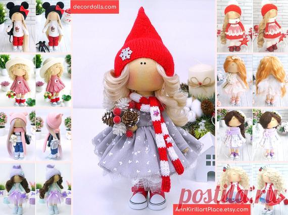 Tilda Christmas Doll, Handmade Rag Doll, Decor Baby Doll, Interior Doll, Fabric Soft Doll, Custom Red Doll, Textile Cloth Doll by Kristina Hello, dear visitors!  This is handmade cloth doll created by Master Kristina (Vladivostok, Russia). All dolls stated on the photo are mady by artist Kristina. You can find them in our shop searching by artist name: