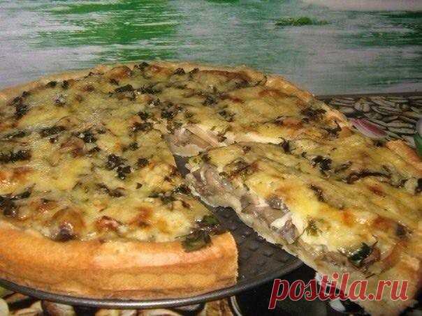 ​Мега грибной пирог Вкуснее не придумаешь  
 
Ингредиенты: 
 
Для теста:   слив. масло 50 гр.  
яйцо 1 шт.  
холодная вода 3 ст.л.  
соль 0.5 ч.л.  
мука 200 гр. 
 
Для начинки:   грибы (у меня консерв. шампиньоны) 1 б. ,...