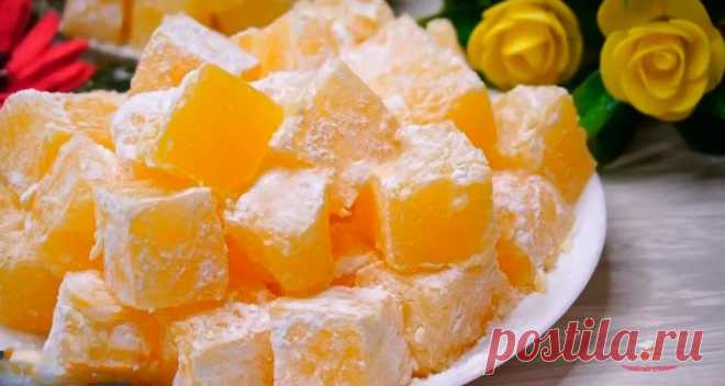 Домашний рахат-лукум из воды и апельсинового сока
