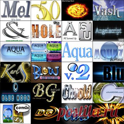 39 Photoshop text actions