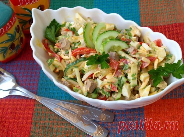 Вкусный и освежающий салат "Бахор". Вы сведете гостей с ума!