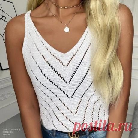 Женские майки спицами Схемы - zen.yandex.ru/...tor | Красивое и интересное вязание | Яндекс Дзен